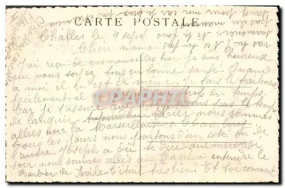 Chambéry (Savoie) — Facha da Sul do antigo Castelo dos Duques de Saboia — Hotel da Prefeitura — Os Jardins — Foto Grimal, Chambéry — Verso