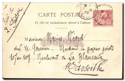 Chambéry — La Préfecture — Lib. - Edit. E. Reynaud, Chambéry - 307 — Verso