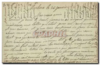Giovani ragazze che assistono alla Grande Processione di N.S. di Folgoët — Editore non identificato, numero di serie non visibile — Verso