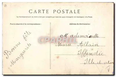 Mariés de Tréflez — Coleção Yllard, Quimper — editor Tréflez — Verso