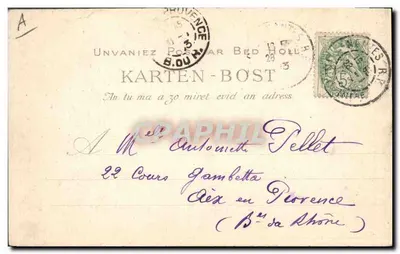Chez le Quemener — Wybór tkaniny — Przygotowania do ślubu — A. Boulouen — Rewers