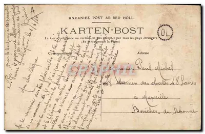 A Bretanha — Estudo de trajes — Editor H. Osterden, n° 2280 — Verso