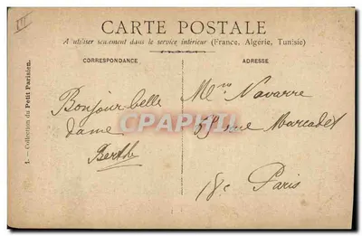 Banket van burgemeesters — 22 September 1900 — Uitgever MIGOST, serie-nummer niet zichtbaar — Achterkant
