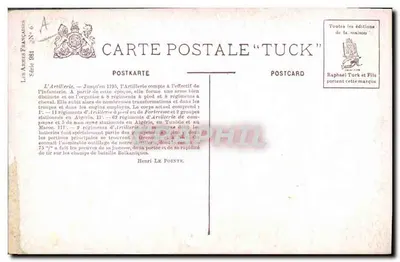 Artilleria de Campo — N. Brousil — Edições Tuck — Verso