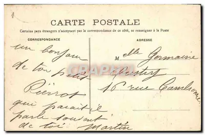 Gillevoisin — O Castelo — A Porta Principal — Editor não identificado — Verso