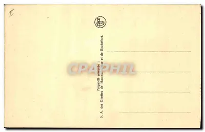 Grotte di Han — La Sala delle Drappeggi — editore Hau-sur-Lesse — Verso