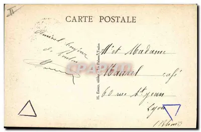 Condorcet — Cacciatorpediniere di 17.878 tonnellate in mare grosso — H. Emery, n° 18 — Verso