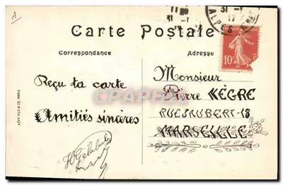 Marinha de guerra — O « Cassard » — LL. — Editor Lévy Fils & Cie, Paris — Verso