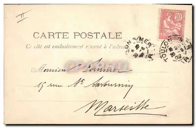 Het kruiser Chanzy — Franse militaire vloot — Marius Bar, Fot. Toulon, n°14 — Achterkant