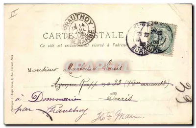 Prefektura Évreux — G. Lebigré, wydawca, nr 107 — Rewers
