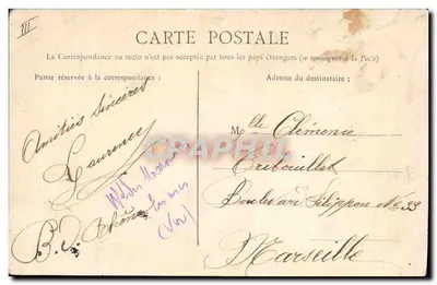 Draguignan — A Prefeitura — Editor desconhecido, n° 14 — Verso