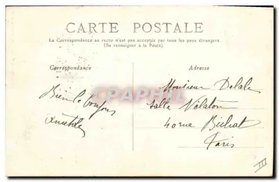Pontivy — Toalete de cerimônia — Sra. Marchal, Pontivy - Cliché Maisonneuve — Verso