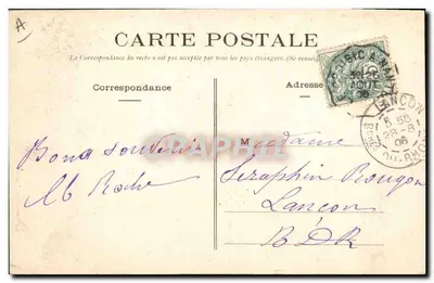 Jovem Paludier — traje tradicional — Fototipia Vassellier, Nantes — Verso