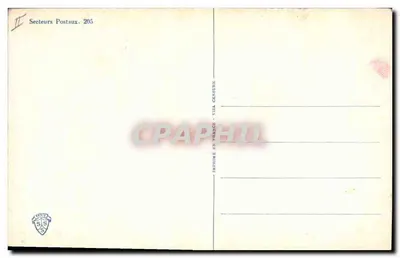Recepção do pacote — Secteurs Postaux. 205 — Editor Secteurs Postaux — Verso