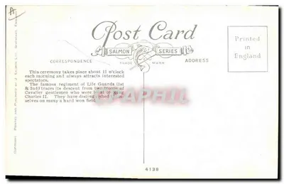Zmiana straży policyjnej przy Whitehall — Salomon Ltd. seria 4138 — Rewers