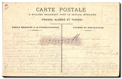 Soldado em uniforme vermelho — 'Viva a classe' — E.R. Paris, n°216 — Verso