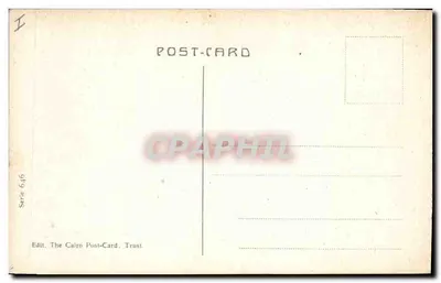 KAIRO — Wielka Piramida Chefrena — wydawca The Cairo Post-Card Trust, seria 646 — Rewers