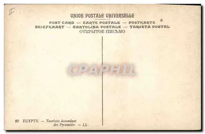 Egito — Descer as Pirâmides — LL — Verso