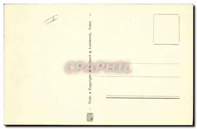 Kair — Sfinks i Piramidy — wydawca Landrock & Landhert, nr 1074 — Rewers