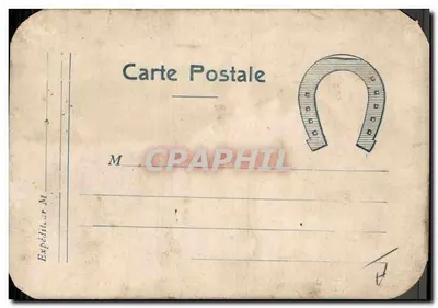 Paysage d'automne — maison sur colline, chemin avec marchand de bois — T. Lauffeer, n° 17 — Verso