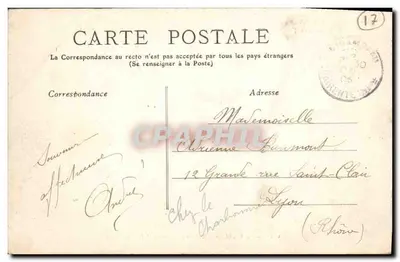 Mirambeau — El Castillo (Lado Norte) — A. Terrière y hijo, editores, Mirambeau, Charente Inferior — Reverso