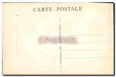 Zamek w MUROLS — Wnętrze ruin i widok na dolinę Saint-Nectaire — G. D'O. n°29 — Rewers