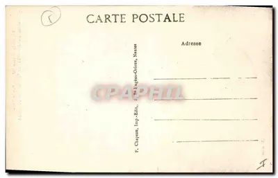 Batz (Loire-Inf.) — Na Costa, Rocha estranha perto das Grutas das Gêmeas — F. Chapeau, Imp.-Edit., Nantes — Verso