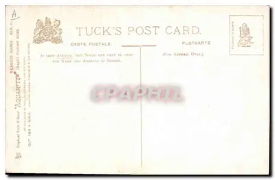 Niña con paraguas — paseo — Tuck's Post Card, serie II.11, n° 9048 — Reverso
