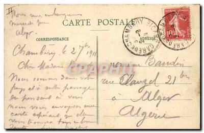 Chambéry — Pałac Sądowy — Plac — Zbiór L. Grimal, Chambéry, nr 479 — Rewers