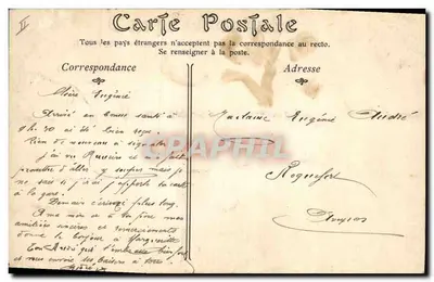 Castres — O Palácio de Justiça — editor não identificado, número de série não visível — Verso