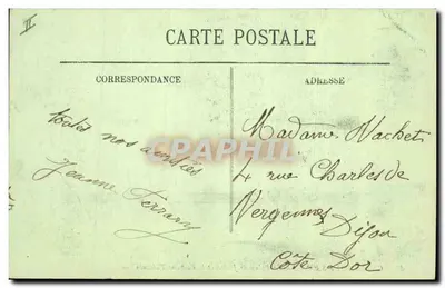 Chalon-sur-Saône — Il Palazzo di Giustizia e la Fontana Thévenin — LL — Verso