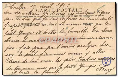 O « Condé », Cruiser de Escadra blindado — A. Bougault, n° 441 — Verso