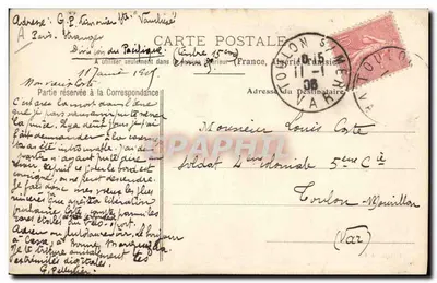 Le Cassard — Cruizer de Escadra — Coleção A. Couturier — Verso