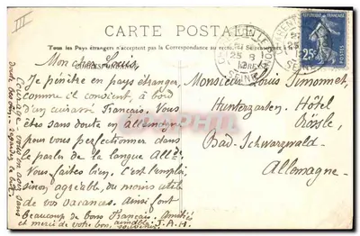 O "Carnot", Couraçado de Esquadra — Coleção P. B. - Cherbourg — Verso