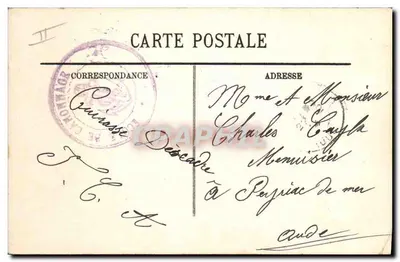 Cruiser Carnot — Marinha de Guerra — LL — Verso