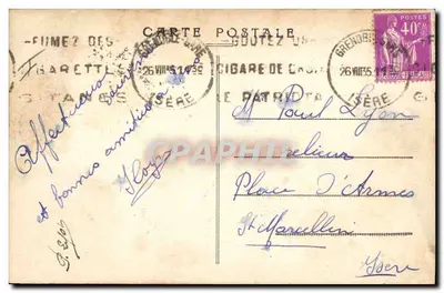 Grenoble — Prefektura — Plac Verdun — CLAV 032 — Rewers