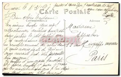 Gueret — Antiga residência dos Condes da Marcha. A Prefeitura. — ND. Fot. n°15 — Verso
