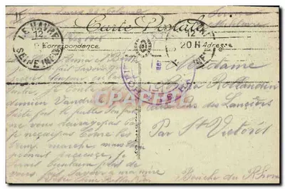 Le Havre — Podprefektura — wydawca anonimowy, nr 62 — Rewers