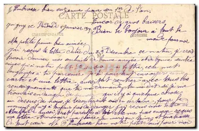 Joigny (Yonne) — A Subprefeitura e a margem do rio Yonne — Coleção J. D. Seca — Verso