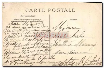 Na Bretanha — O pequeno Bretão cumprimenta — POSTES — Verso