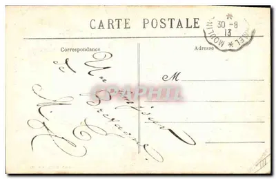 Due bambini in abiti tradizionali — Editore Villard, Quimper, n° 1165 — Verso