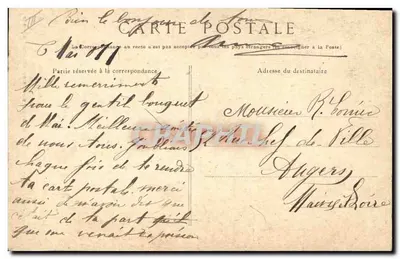 Um casamento no Bourg-de-Batz — Editor: Coleção V.11.4005, Quimper — Número de série 4082 — Verso