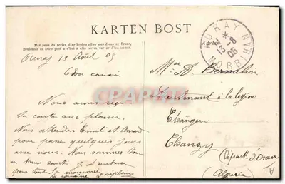 Uma Família de PLOUGASTEL-DAOULAS — n° 1087 — editor Villainy, Quimper — Verso