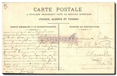Soldat français — illustration — E.R. Paris Déposé — Verso