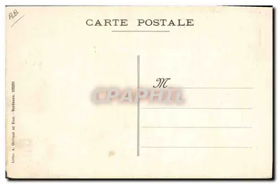Cazaux-City — III. Les ballons — Litho. A. Oliveau et Fils, Bordeaux — Verso