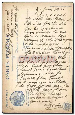Belgas nas trincheiras — Dubonnet Vinho Tônica ao Quinquina — Impressora Léopold Vanger & Cie — Verso