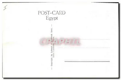 Sakkara. Tumba de Ti. Construção naval — Edição Lehnhert & Landrock, n° 1815 — Verso