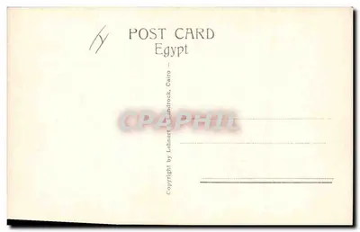 Sakkara - Tumba de St. - Construção de barcos — editor Lehner & Landrock, n° 181 — Verso