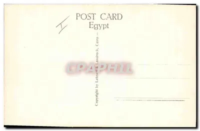 Sakkara - A Pirâmide em Degraus vista do Lycomore — editor Lehner & Landrock, n° 174 — Verso