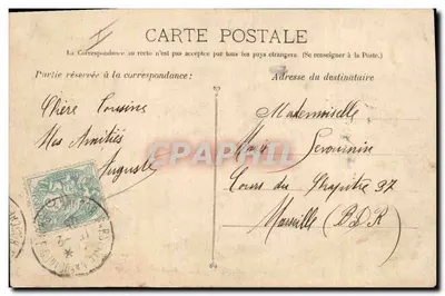 Paesaggio rurale — uomo che arava con un asino — disegno a matita e a carboncino — firmato Auguste — Verso